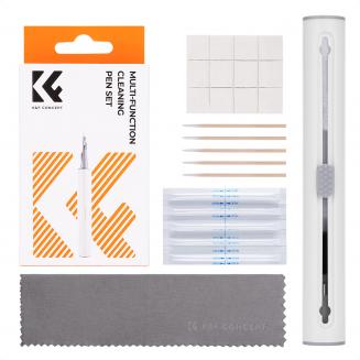 K&F Concept Airpod Cleaner Cleaning Tool Kit, Multi-Function Clean Pen with Soft Brush Flocking Sponge for Cleaning Bluetooth Earphones
