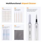K&F Concept Airpod Cleaner Cleaning Tool Kit, Multi-Function Clean Pen with Soft Brush Flocking Sponge for Cleaning Bluetooth Earphones