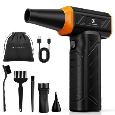 K&F Concept Brushless Compressed Air Duster, 3 Gear Adjustable, Super Wind Power,Rechargeable&Portable,for Deep Computer Clean, Keyboard, Car Dry, Home - Replace Compressed Air Cans