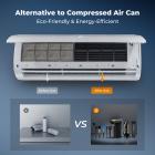 K&F Concept 2025NEW Magnetic Compressed Air Duster, Electric Air Duster 300000RPM 3 Gear Adjustable Super Wind Power Rechargeable Brushless Motor for Computer, Keyboard, Car, Home,Outdoor Cleaning