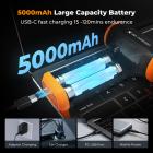 K&F Concept Compressed Air Duster, 3 Gear Adjustable 110000RPM Electric Air Duster, Adjustable&Portable Air Blower for Deep Computer Clean, Keyboard, Car Dry, Home - Replace Compressed Air Cans