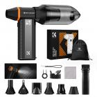 K&F Concept Screen Display Electric Compressed Air Duster|350000RPM Vacuum Cleaner|LED Light|10000mah Battery|Super Wind Power| Rechargeable Brushless Motor|for Computer, Keyboard, Car, Home,Outdoor