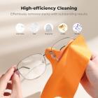 K&F CONCEPT 12 Pack Lens Cleaning Cloth | Microfiber Cleaning Cloth | Glasses Cleaning Cloths | Eyeglass Lens Cleaner | Eyeglasses, Camera Lens, VR/AR Headset Screen Cleaning | Orange & Green & Blue