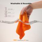 K&F CONCEPT 12 Pack Lens Cleaning Cloth | Microfiber Cleaning Cloth | Glasses Cleaning Cloths | Eyeglass Lens Cleaner | Eyeglasses, Camera Lens, VR/AR Headset Screen Cleaning | Orange & Green & Blue