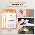 K&F CONCEPT 12 Pack Lens Cleaning Cloth | Microfiber Cleaning Cloth | Glasses Cleaning Cloths | Eyeglass Lens Cleaner | Eyeglasses, Camera Lens, VR/AR Headset Screen Cleaning | Orange & Green & Blue