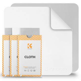 K&F Concept 3-delige set microvezel lensreinigingsdoekjes 30x30 cm, wasbaar, herbruikbaar, vacuümverpakt, groot formaat microvezeldoekjes voor camera's, verrekijkers, VR-headsets en zonnebrillen