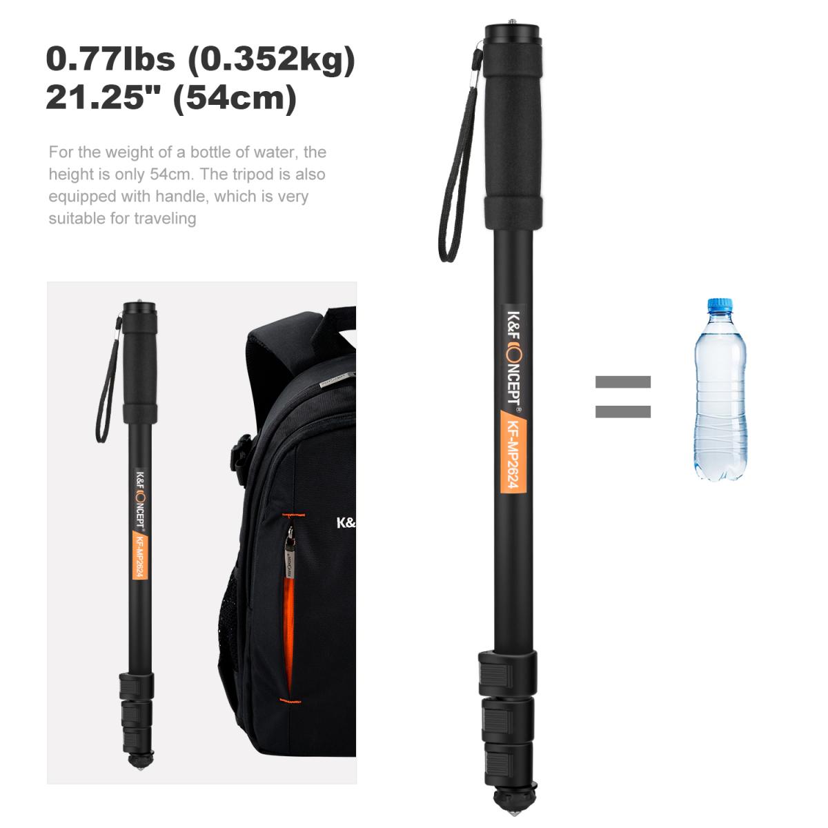 DSLR Camera Monopod 4Section 67"/171CM Compact KENTFAITH