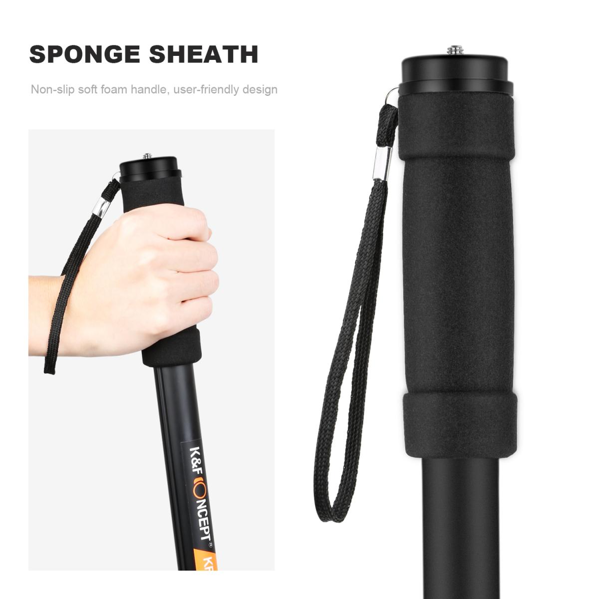 K&F Camera Monopod,4Section 67"/171CM Compact Portable Travel DSLR