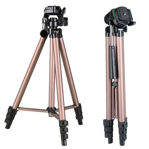 K&F Concept TL2023 Portable Lightweight Travel Tripod Aluminum 49 Inch 4 Section Load Capacity 2KG
