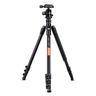 TM2324(Silver) Lightweight Travel Tripod 62 Inch Aluminum Ball Head 4 Sections