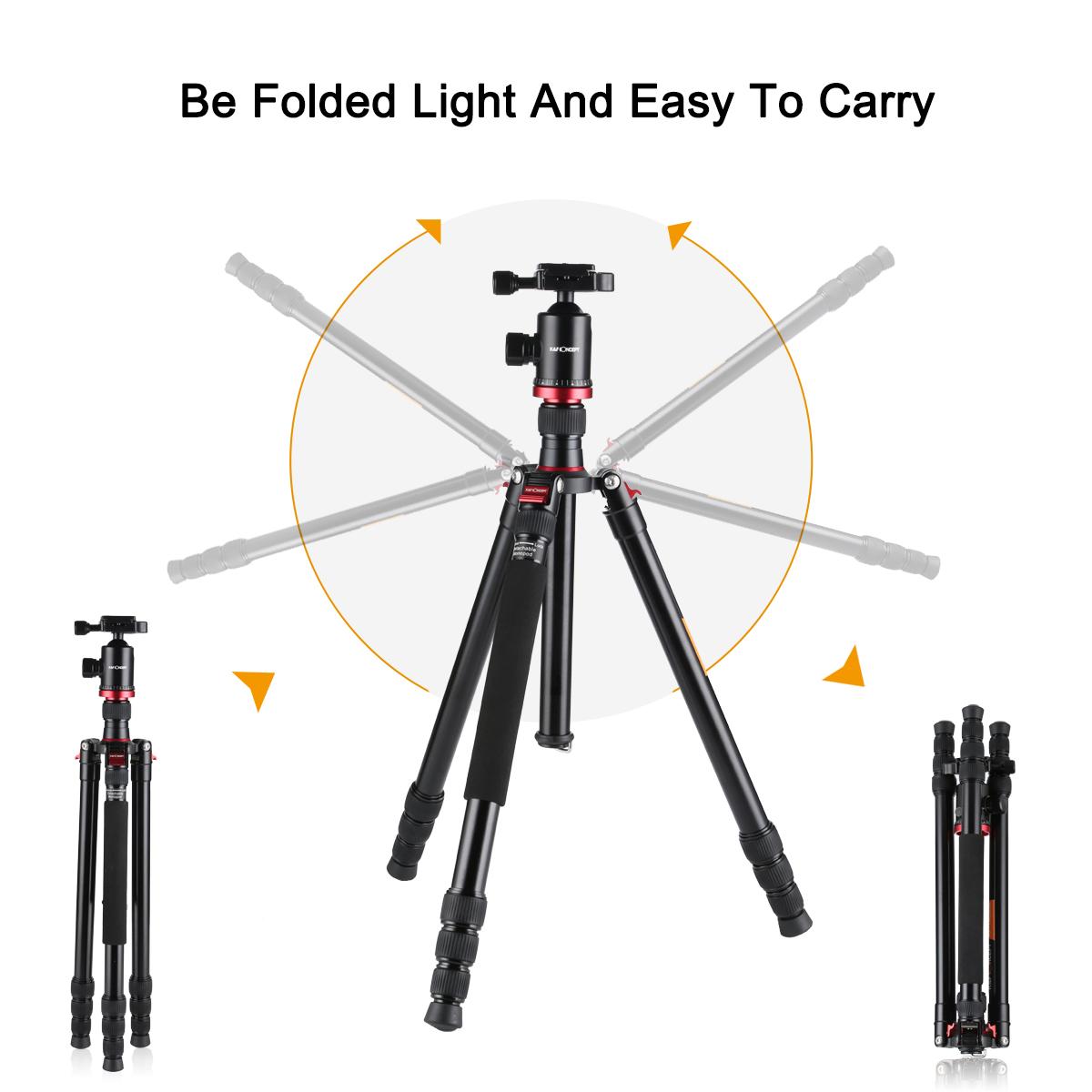 K&F Concept TM2834 Aluminum Tripod Monopod for DSLR Photography KENTFAITH