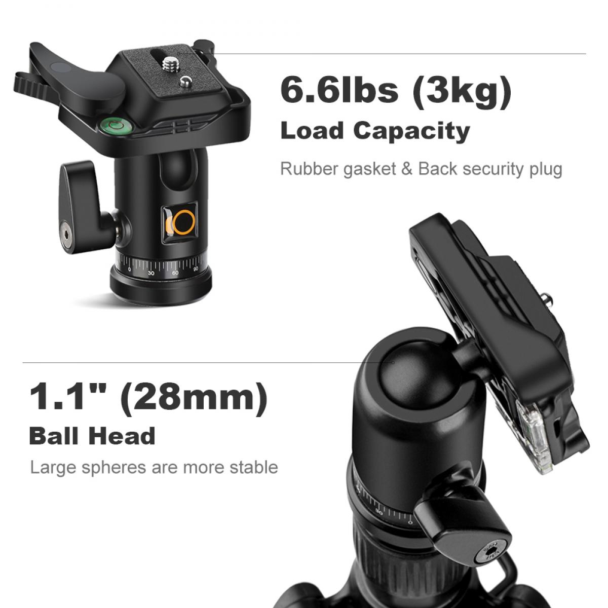 K&F Concept TM2524 Lightweight Travel Tripod Monopod for DSLR Camera