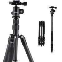 K&F Concept TC2235 Carbon Tripod Monopod Kit for DSLR Camera Ball Head 5 Sections