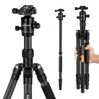 TC2834C Carbon Tripod Monopod Kit for DSLR Camera Ball Head 4 Sections