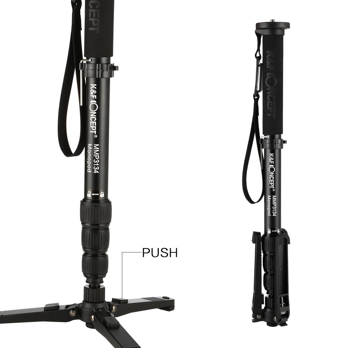 K&F Concept MMP3134 MMP3134 DSLR Camera Monopod Stand Aluminum 4 Sections KENTFAITH
