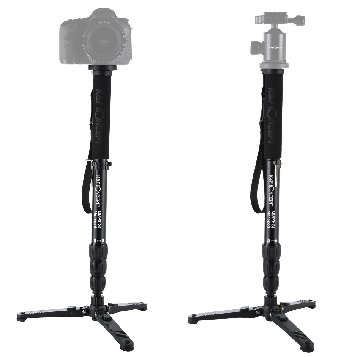 K&F Concept MMP3134 MMP3134 DSLR Camera Monopod Stand Aluminum 4 Sections KENTFAITH