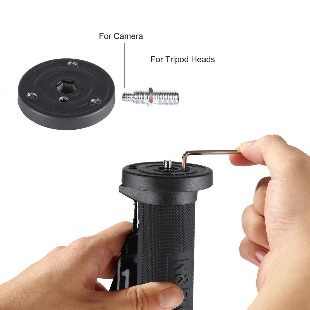 Carbon Fiber Monopod for DSLR Camera Aluminum 4 Sections KENTFAITH