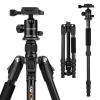 52″/134cm Aluminum Lightweight Compact Tripod 10kg/22.04lbs Load Capacity for Canon, Nikon DSLR Camera  (Ship to US only) (TM2515B)