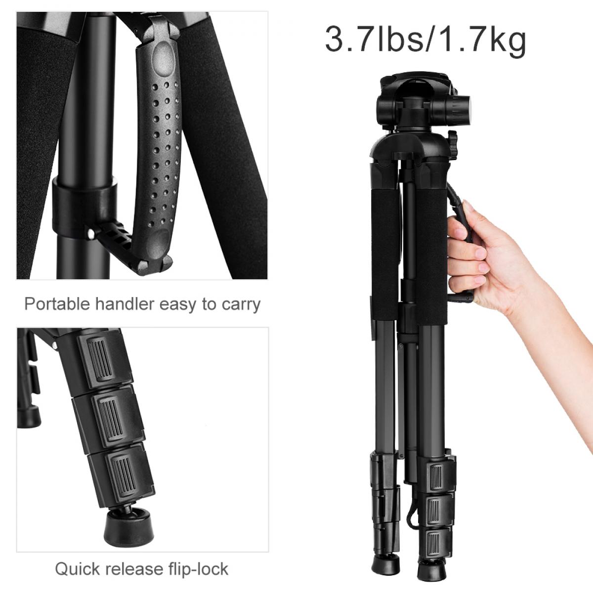 Phone Tripod, Flexible Camera Tripod Stand Holder Quick Release