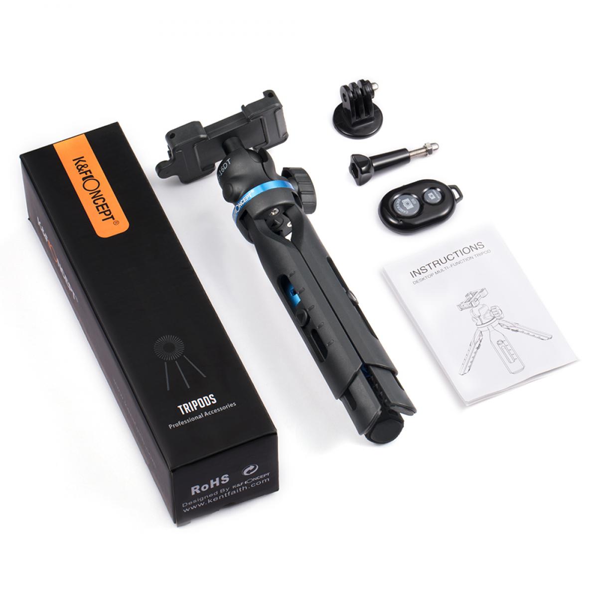 Mini Tripod Cell Phone Clip Holder, Compatible with Phone, Smartphones, Gopro, Webcams, Compact Cameras DSLRs