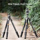 62''/1.6m X series carbon fiber tripod with BH-40 ball head 25 kg/55 lbs, model X284C2+BH-40L ball head ( KF31.040)