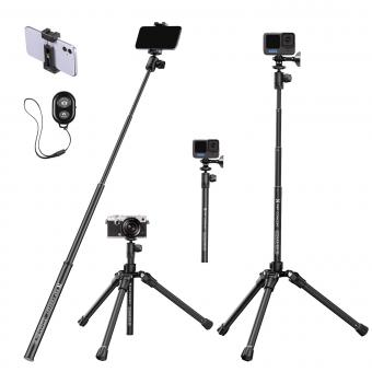Compact Selfie Handheld Stable Tripod for Smartphone Camera DSLR