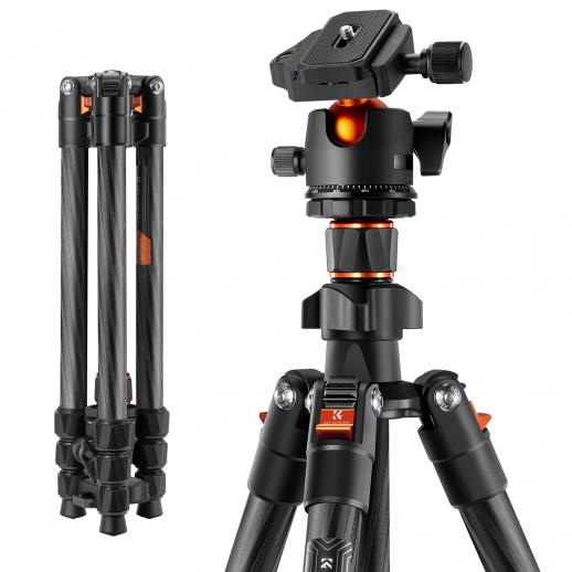 omhyggelig At redigere Gæsterne 64"/1.63m Lightweight Travel Tripod with 36mm Metal Ball Head Load Capacity  8kg/17.6lbs - KENTFAITH