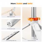 62'' Selfie Stick Tripod, 2-in-1 Extendable White Phone Tripod Stand for Recording, 360°Ball Head Camera Tripod Compatible with DJI Osmo Pocket 4/3 GoPro 13/12 iPhone17 MS08 K&F CONCEPT