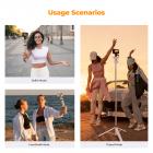 62'' Selfie Stick Tripod, 2-in-1 Extendable White Phone Tripod Stand for Recording, 360°Ball Head Camera Tripod Compatible with DJI Osmo Pocket 4/3 GoPro 13/12 iPhone17 MS08 K&F CONCEPT