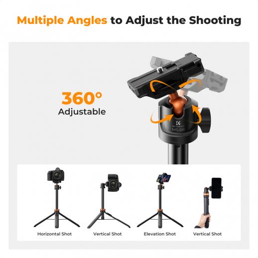 Phone Tripod Selfie Stick Desktop Stand MS04 - KENTFAITH