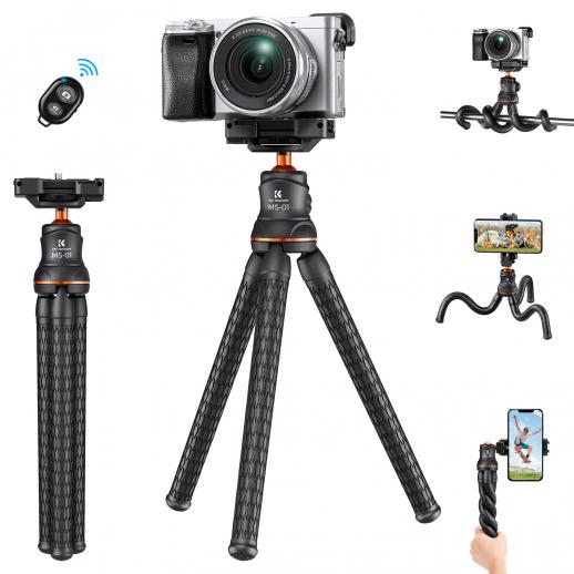 UBeesize 67'' Phone Tripod Stand & Selfie Stick Tripod, All in One  Professional Tripod, Cellphone Tripod with Wireless Remote and Phone  Holder, Compatible with All Phones/Cameras,Load capaci 