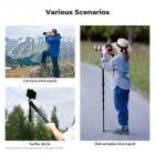 K&F Concept 63'' Camera Monopod 5-Section Height Aluminum Monopod With Metal And Rubber Feet 2-in-1 Design,Lightweight & Portable Camera Accessories