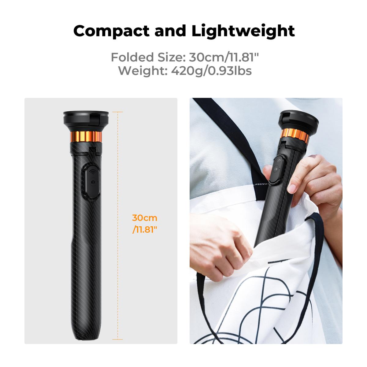 Iphone 15 Selfie Stick 63'' (1-9 Stops) - KENTFAITH