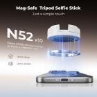 K&F CONCEPT 63'' Magnetic Selfie Stick Tripod, Lightweight Cellphone Stand with Wireless Remote, Compatible with iPhone 17 Pro Max/16/15/14/13/12 Series and All Phones