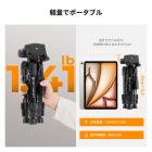 K&Fコンセプト ミニデスク三脚（カメラ用）、25インチ アルミニウム製卓上携帯電話ビデオ三脚（リモコン付き）、DSLRカメラ、ビデオカメラ、スマートフォン、プロジェクター、スポッティングスコープ用ポータブルトラベル三脚 S233A0