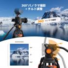 K&F CONCEPT 80インチ ビデオ三脚（フルードヘッド付き）、アルミニウム製高耐久カメラ三脚（スムーズな摩擦ダンピング機能付き）、クイックリリースプレート（DSLR、ミラーレスカメラ、カムコーダー、ビデオカメラ用）、最大耐荷重17.6ポンド