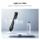 K&F CONCEPT 57.9'' Tripod for Phone& Camera, Compact Portable Travel Tripod