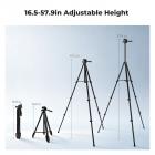 K&F CONCEPT 57.9'' Tripod for Phone& Camera, Compact Portable Travel Tripod