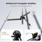 K&F CONCEPT 57.9'' Tripod for Phone& Camera, Compact Portable Travel Tripod