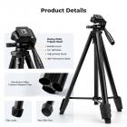 K&F CONCEPT 57.9'' Tripod for Phone& Camera, Compact Portable Travel Tripod
