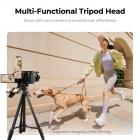 Lightweight Camera Tripod for Phone, 16.7"(42.5cm) Folded with Quick Release Plate, Phone Holder & Strap, Max 62.2"(158cm) Height, 3kg Load, Camera Stand for Photography & DSLR/iPhone K&F CONCEPT
