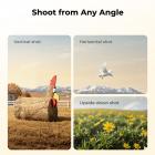 63" Aluminum Travel Camera Tripod with Arca-Compatible Ball Head, Compact Portable Lightweight Tripod Weighs 2.6 lb, Max Load 22 lb for DSLR Mirrorless Spotting Scope iPhone Teleprompter K&F CONCEPT