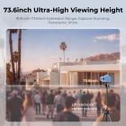 73" Aluminum Compact Camera Tripod, Portable Travel Tripod Compatible with iPhone, 22 lbs Capacity Arca Swiss Ball Head for DSLR Mirrorless, Laser Level, Hunting K&F CONCEPT