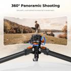 60" Carbon Fiber Travel Tripod for Camera, 2.0lb Ultra-Lightweight with Flexible Center Axis, Low Profile 360° Pan Tilt Ball Head, Arca QR Plate, Max Load 13.2lb K&F CONCEPT