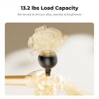 60" Carbon Fiber Travel Tripod for Camera, 2.0lb Ultra-Lightweight with Flexible Center Axis, Low Profile 360° Pan Tilt Ball Head, Arca QR Plate, Max Load 13.2lb K&F CONCEPT