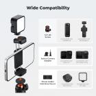 25.6'' Mini Selfie Stick Tripod Stand, 5 Levels 360° Ball Head Pocket Tripod with Cold Shoe, Small Tripod Compatible with DJI Osmo Pocket 3 Action 5 Pro GoPro Hero13 Smartphone.