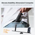 K&F CONCEPT MS71 [Apertura automatica in 1 secondo] Mini selfie stick treppiede, treppiede tascabile leggero da 25,6'' con testa a sfera e slitta a caldo, piccolo treppiede da scrivania compatibile con DJI Osmo Pocket 4/3 Action5 GoPro13/12.