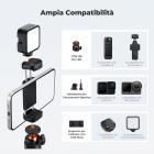 K&F CONCEPT MS71 [Apertura automatica in 1 secondo] Mini selfie stick treppiede, treppiede tascabile leggero da 25,6'' con testa a sfera e slitta a caldo, piccolo treppiede da scrivania compatibile con DJI Osmo Pocket 4/3 Action5 GoPro13/12.