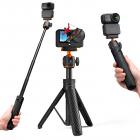 25.6"/65cm Magnetic Quick Release Tripod Compatible with DJI Osmo Nano/Osmo Action 6, 2-in-1 Extendable Handle with Extension Rod, 360° Ball Head Selfie Stick, Vlogging Stand/Accessories K&F CONCEPT