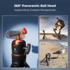 25.6"/65cm Magnetic Quick Release Tripod Compatible with DJI Osmo Nano/Osmo Action 6, 2-in-1 Extendable Handle with Extension Rod, 360° Ball Head Selfie Stick, Vlogging Stand/Accessories K&F CONCEPT